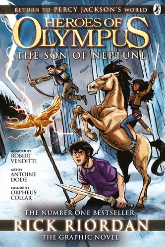 Book cover of The Son of Neptune: The Graphic Novel (Heroes of Olympus Book 2) by Rick Riordan