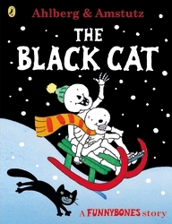 Book cover of Funnybones: The Black Cat by Allan Ahlberg