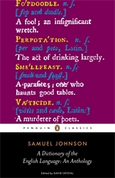 Book cover of A Dictionary of the English Language: an Anthology by Samuel Johnson