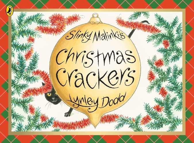 Book cover of Slinky Malinki's Christmas Crackers by Lynley Dodd
