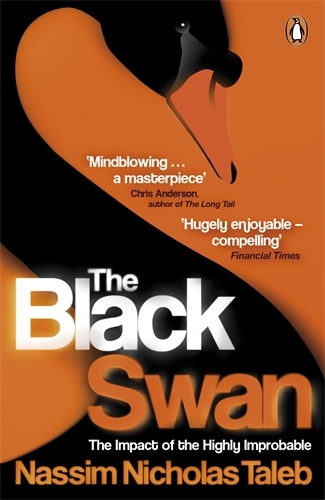 Book cover of The Black Swan by Nassim Nicholas Taleb