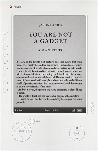 Book cover of You Are Not A Gadget by Jaron Lanier