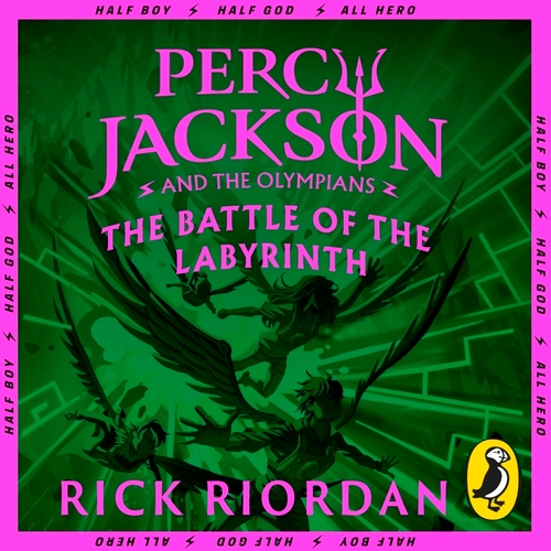 Book cover of Percy Jackson and the Battle of the Labyrinth (Book 4) by Rick Riordan
