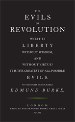 Book cover of The Evils of Revolution by Edmund Burke