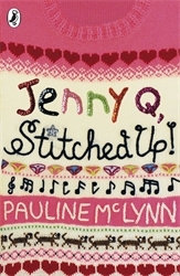 Book cover of Jenny Q, Stitched Up by Pauline McLynn
