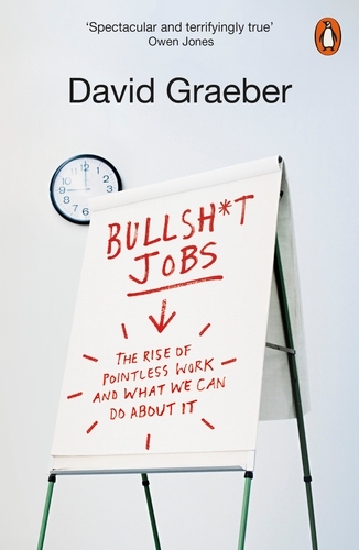 Book cover of Bullshit Jobs by David Graeber