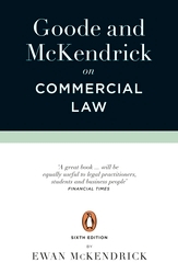 Book cover of Goode and McKendrick on Commercial Law by Roy Goode, Ewan McKendrick