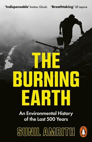 Book cover of The Burning Earth by Sunil Amrith