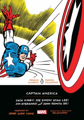Book cover of Captain America by Jack Kirby, Joe Simon, Stan Lee, Jim Steranko, John Romita Sr.