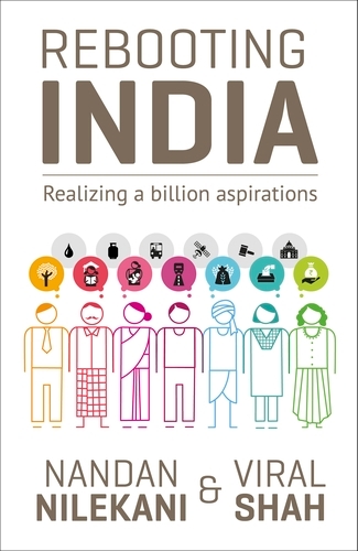Book cover of Rebooting India by Nandan Nilekani, Viral Shah