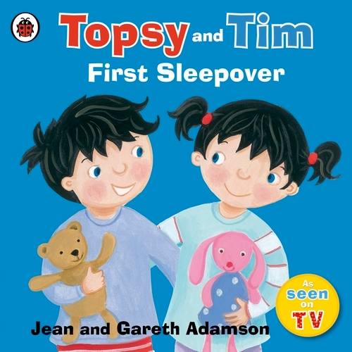 Book cover of Topsy and Tim: First Sleepover by Jean Adamson