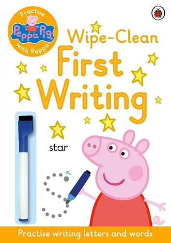 Book cover of Peppa Pig: Practise with Peppa: Wipe-Clean First Writing by Peppa Pig