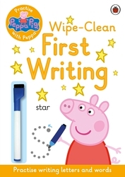 Book cover of Peppa Pig: Practise with Peppa: Wipe-Clean First Writing by Peppa Pig