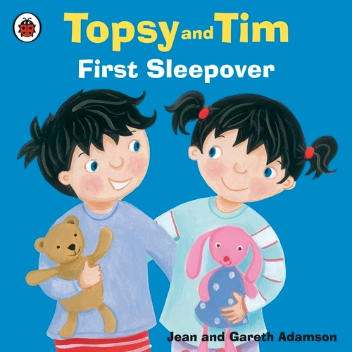 Book cover of Topsy and Tim: First Sleepover by Jean Adamson