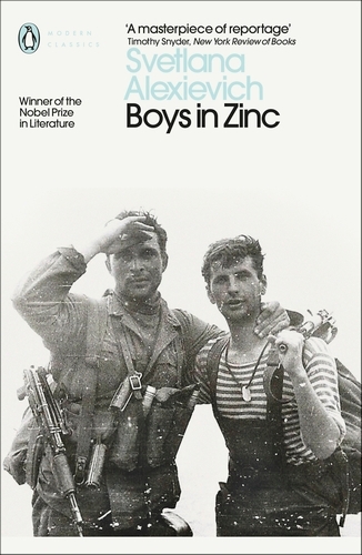 Book cover of Boys in Zinc by Svetlana Alexievich