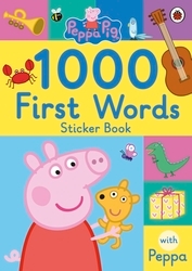 Book cover of Peppa Pig: 1000 First Words Sticker Book by Peppa Pig