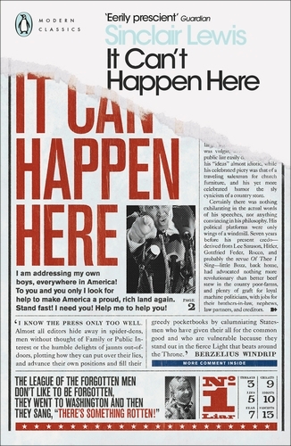 Book cover of It Can't Happen Here by Sinclair Lewis