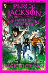 Book cover of The Battle of the Labyrinth: The Graphic Novel (Percy Jackson Book 4) by Rick Riordan