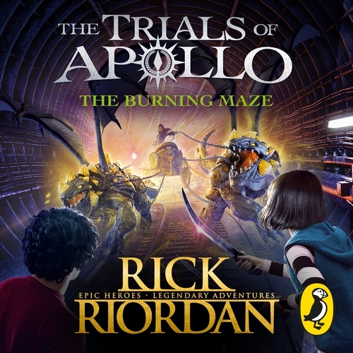 Book cover of The Burning Maze (The Trials of Apollo Book 3) by Rick Riordan