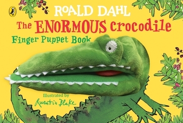 Book cover of The Enormous Crocodile's Finger Puppet Book by Roald Dahl