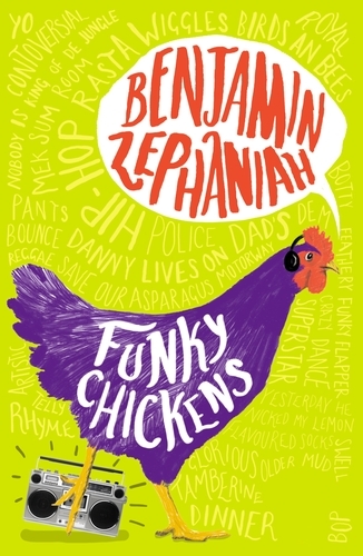 Book cover of Funky Chickens by Benjamin Zephaniah