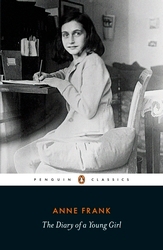 Book cover of The Diary of a Young Girl by Anne Frank