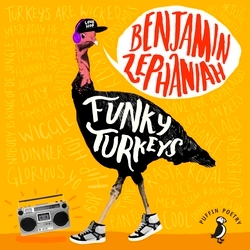 Book cover of Funky Turkeys by Benjamin Zephaniah