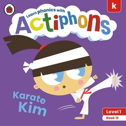 Book cover of Actiphons Level 1 Book 12 Karate Kim by Ladybird
