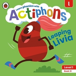 Book cover of Actiphons Level 1 Book 21 Leaping Livia by Ladybird