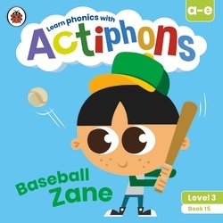 Book cover of Actiphons Level 3 Book 15 Baseball Zane by Ladybird
