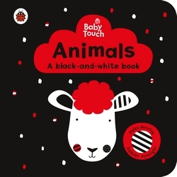 Book cover of Baby Touch: Animals: a black-and-white book by Ladybird