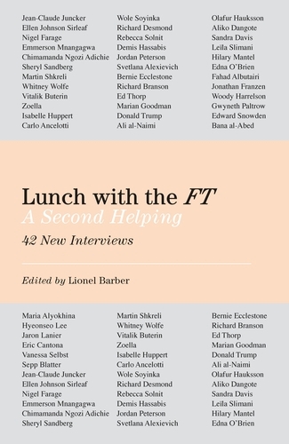 Book cover of Lunch with the FT by Lionel Barber
