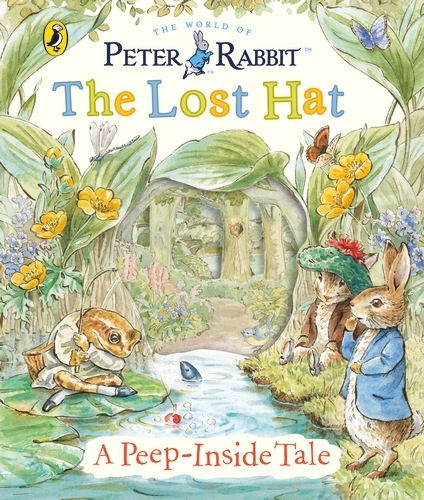 Book cover of Peter Rabbit: The Lost Hat A Peep-Inside Tale by Beatrix Potter
