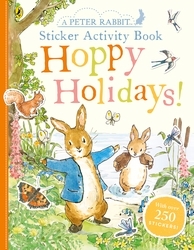 Book cover of Peter Rabbit Hoppy Holidays Sticker Activity Book by Beatrix Potter