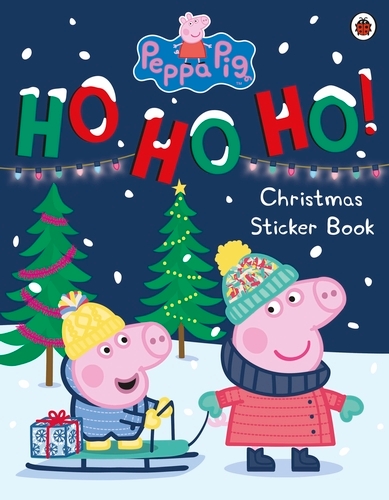 Book cover of Peppa Pig: Ho Ho Ho! Christmas Sticker Book by Peppa Pig