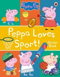 Book cover of Peppa Pig: Peppa Loves Sport! Sticker Book by Peppa Pig