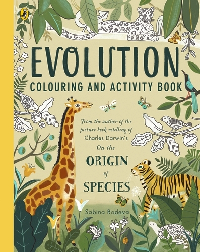 Book cover of Evolution Colouring and Activity Book by Sabina Radeva