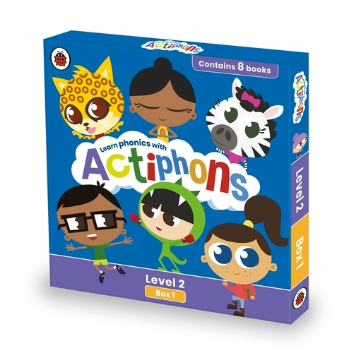 Book cover of Actiphons Level 2 Box 1: Books 1-8 by Ladybird