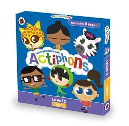 Book cover of Actiphons Level 2 Box 1: Books 1-8 by Ladybird