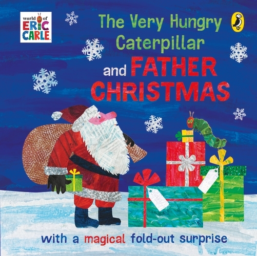 Book cover of The Very Hungry Caterpillar and Father Christmas by Eric Carle