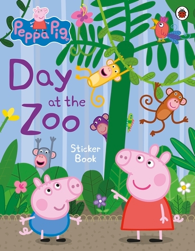Book cover of Peppa Pig: Day at the Zoo Sticker Book by Peppa Pig