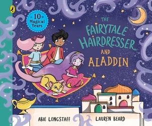 Book cover of The Fairytale Hairdresser and Aladdin by Abie Longstaff