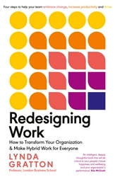 Book cover of Redesigning Work by Lynda Gratton