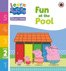 Book cover of Learn with Peppa Phonics Level 2 Book 9 – Fun at the Pool (Phonics Reader) by Peppa Pig