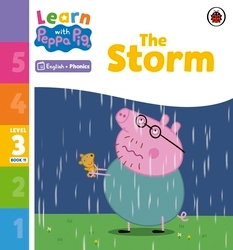Book cover of Learn with Peppa Phonics Level 3 Book 11 – The Storm (Phonics Reader) by Peppa Pig