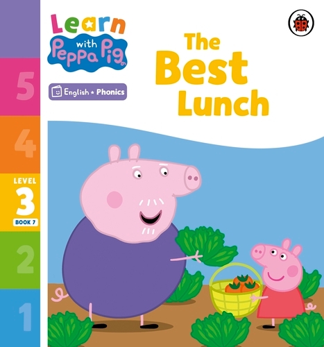 Book cover of Learn with Peppa Phonics Level 3 Book 7 – The Best Lunch (Phonics Reader) by Peppa Pig
