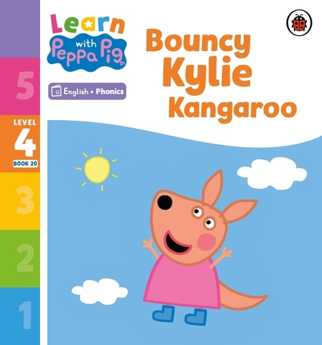 Book cover of Learn with Peppa Phonics Level 4 Book 20 – Bouncy Kylie Kangaroo (Phonics Reader) by Peppa Pig