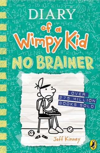 Book cover of Diary of a Wimpy Kid: No Brainer (Book 18) by Jeff Kinney
