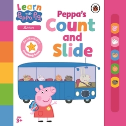 Book cover of Learn with Peppa: Peppa's Count and Slide by Peppa Pig