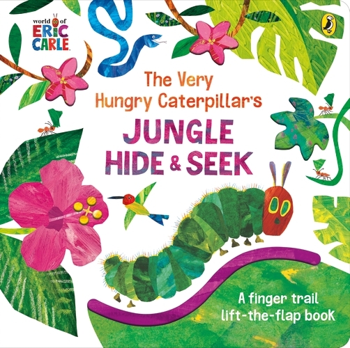 Book cover of The Very Hungry Caterpillar's Jungle Hide and Seek by Eric Carle